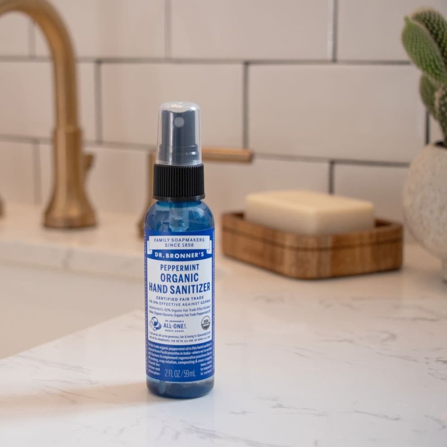 Organic Peppermint Hand Sanitizers Dr. Bronner's 59 ml Murah Termurah