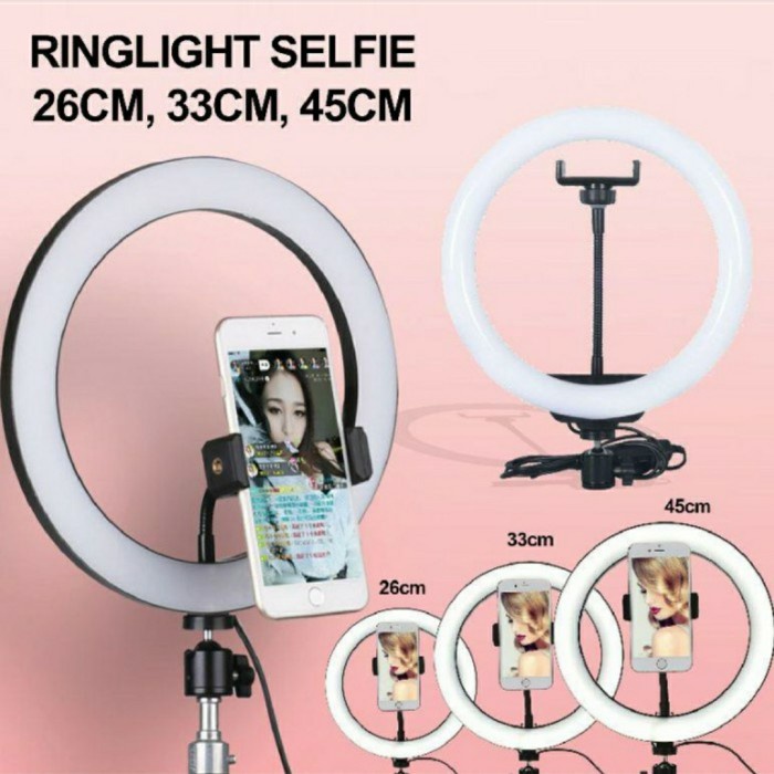 RING LIGHT 33CM / LAMPU SELFIE 33CM / RING LIGHT MAKE UP 33 CM