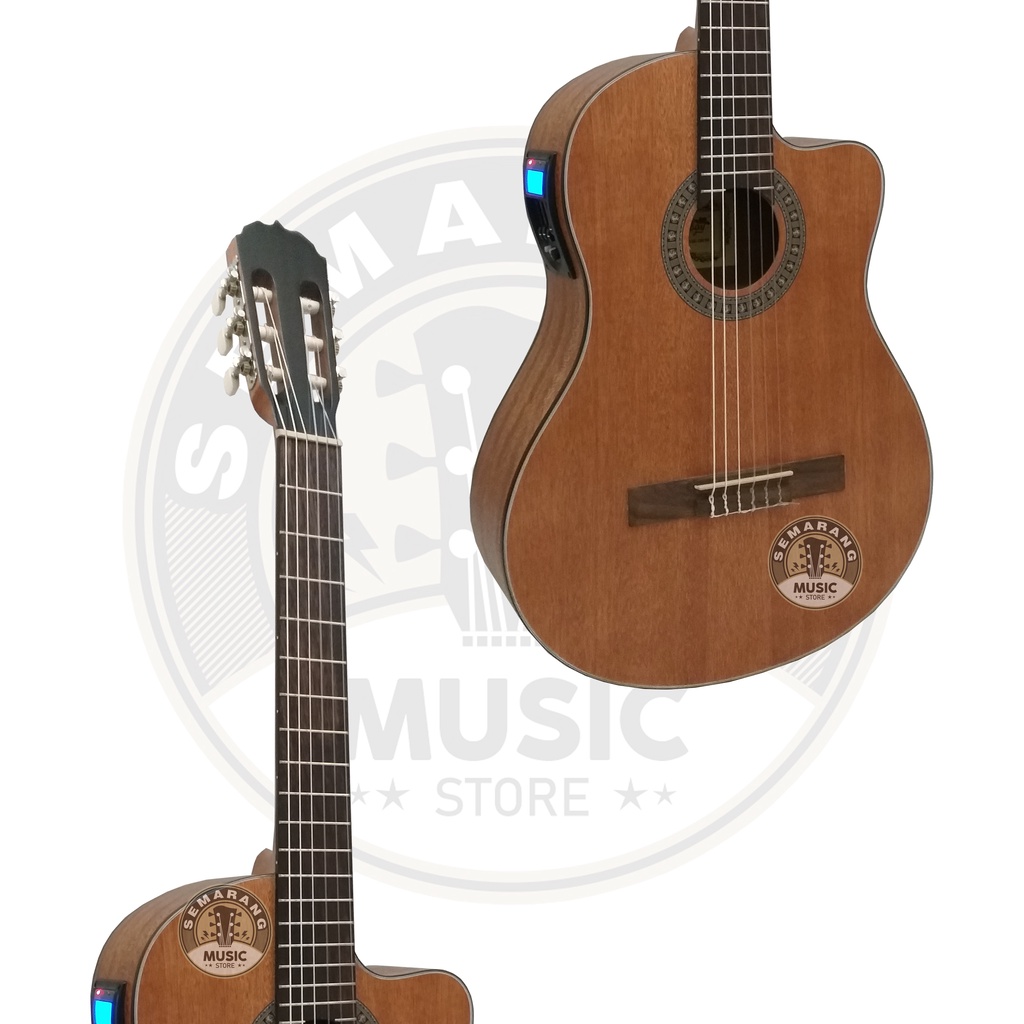 ORIGINAL!!! Gitar Klasik Elektrik Import Merk Cowboy CGC-100 NA CGC 100NS Equalizer Tuner LC Prener