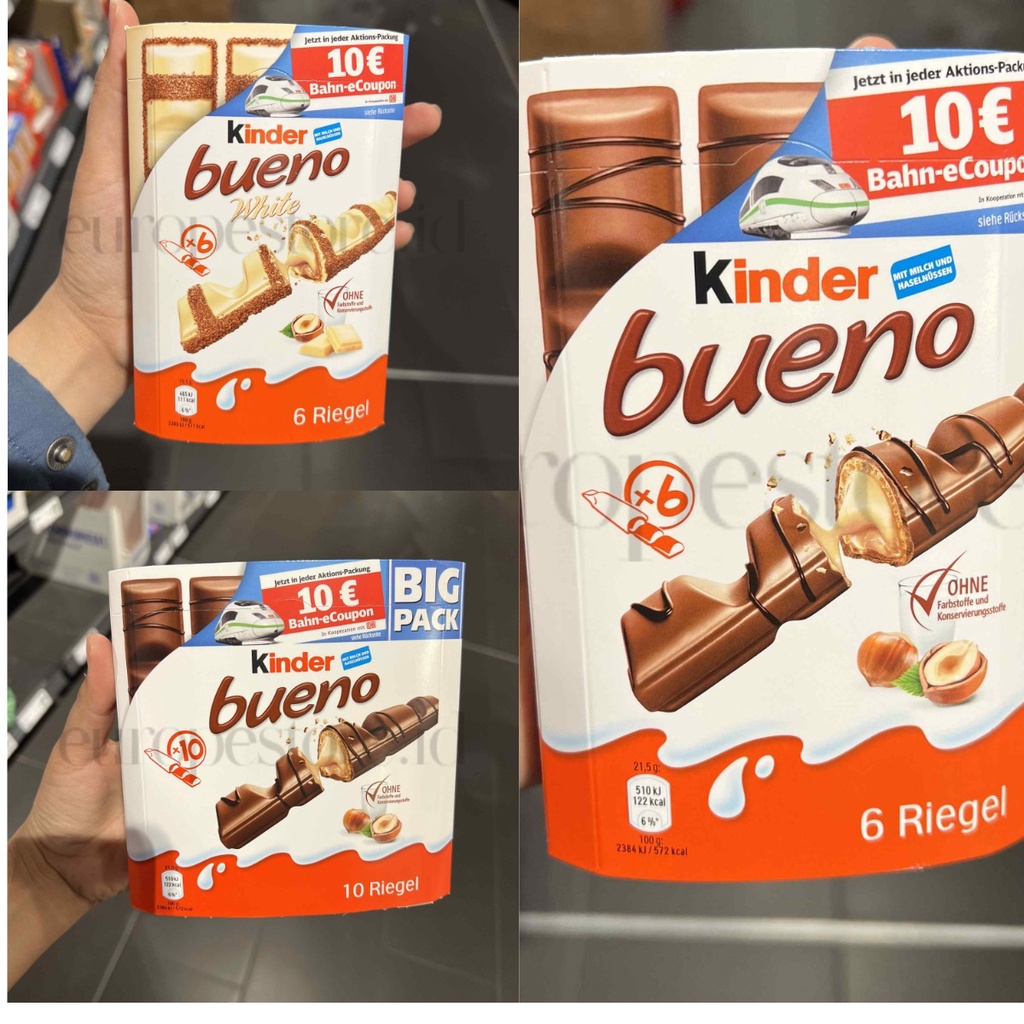 

Kinder Bueno Multipack 6 & 10 pcs (Original & White)