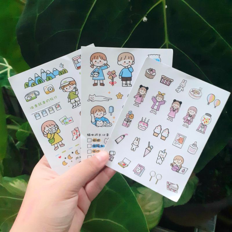 

Sticker deco girl anak perempuan untuk journaling