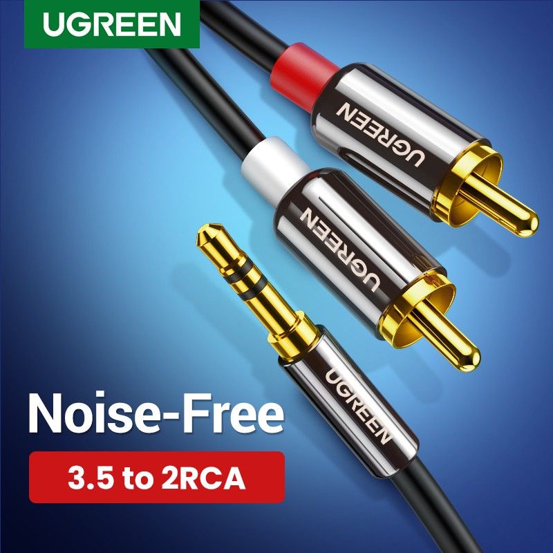 UGREEN Kabel Splitter Y 3,5mm to 2 RCA Audio Stereo