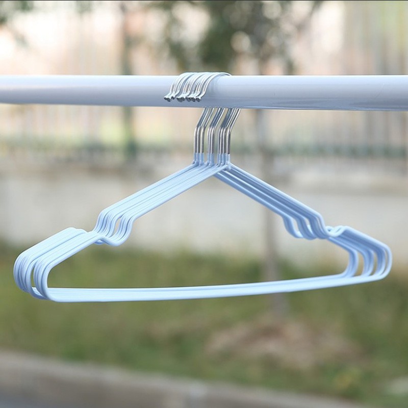 ☀ INDOLAND ☀ R427 Gantungan Baju DEWASA 42 CM / Hanger Warna Stainless Steel