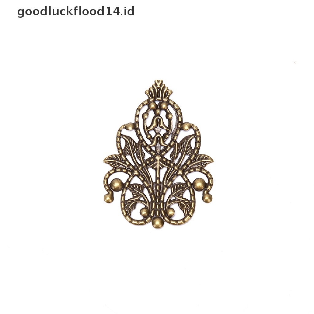 [OOID] 20Pcs Mix Filigree Crafts Hollow DIY Embellishments Findings Jewelry Accessories ID