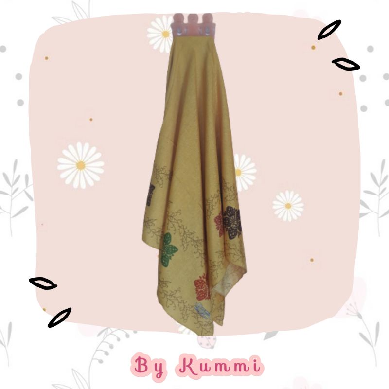 Jilbab Segi Empat Motif Umama Scarf Voal Bamboo