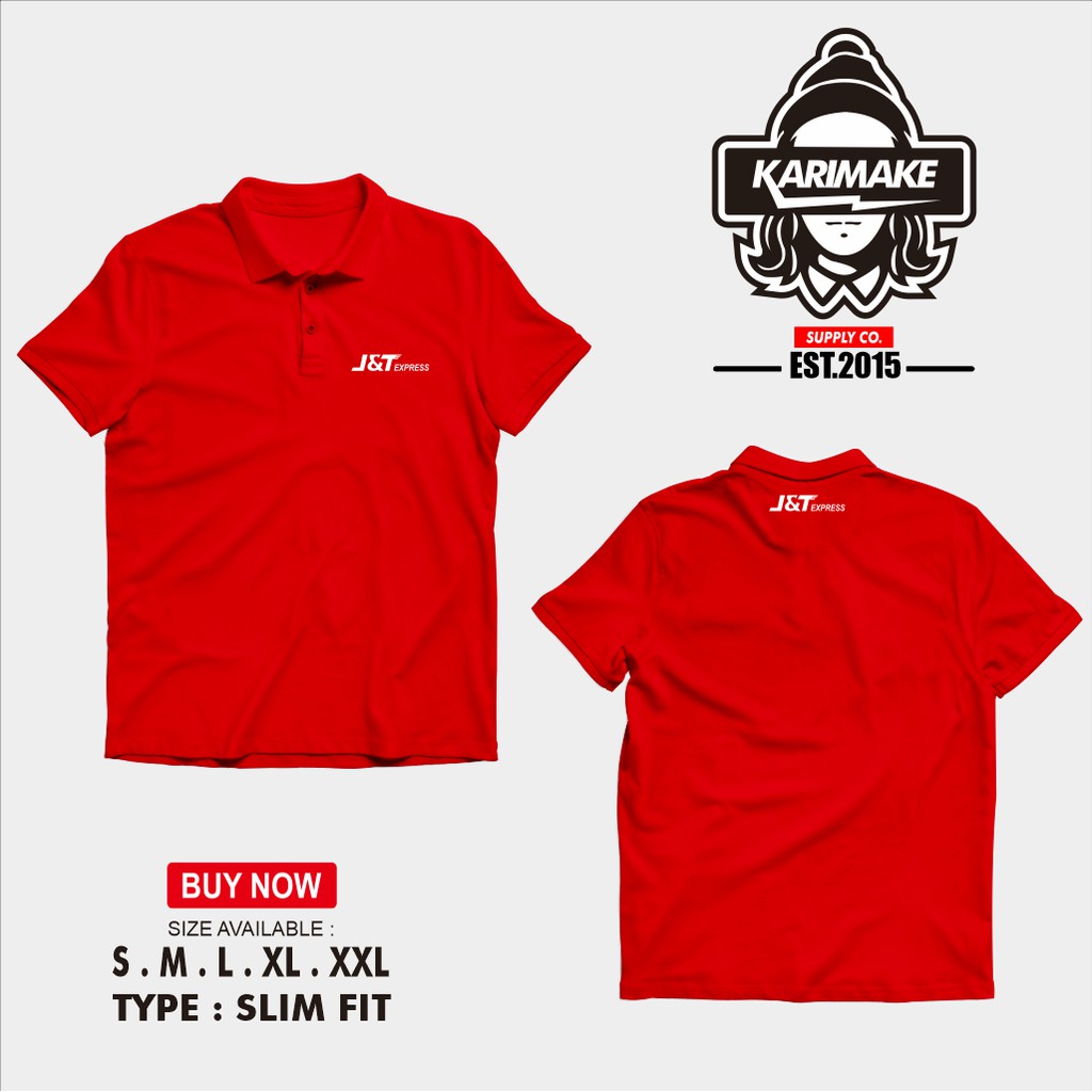 Polo Shirt Kaos  Polo J T JNT Express Kaos Perusahaan  