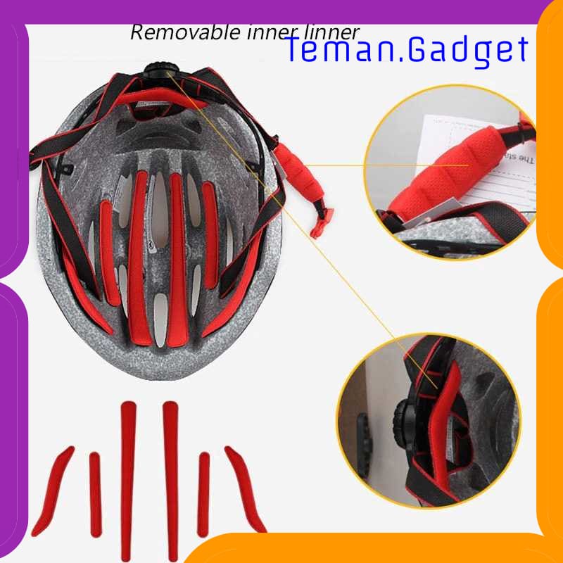 TG-IB710 GUB HELM SEPEDA CYCLING VISOR AERO EPS MAGNETIC REMOVABLE LENS