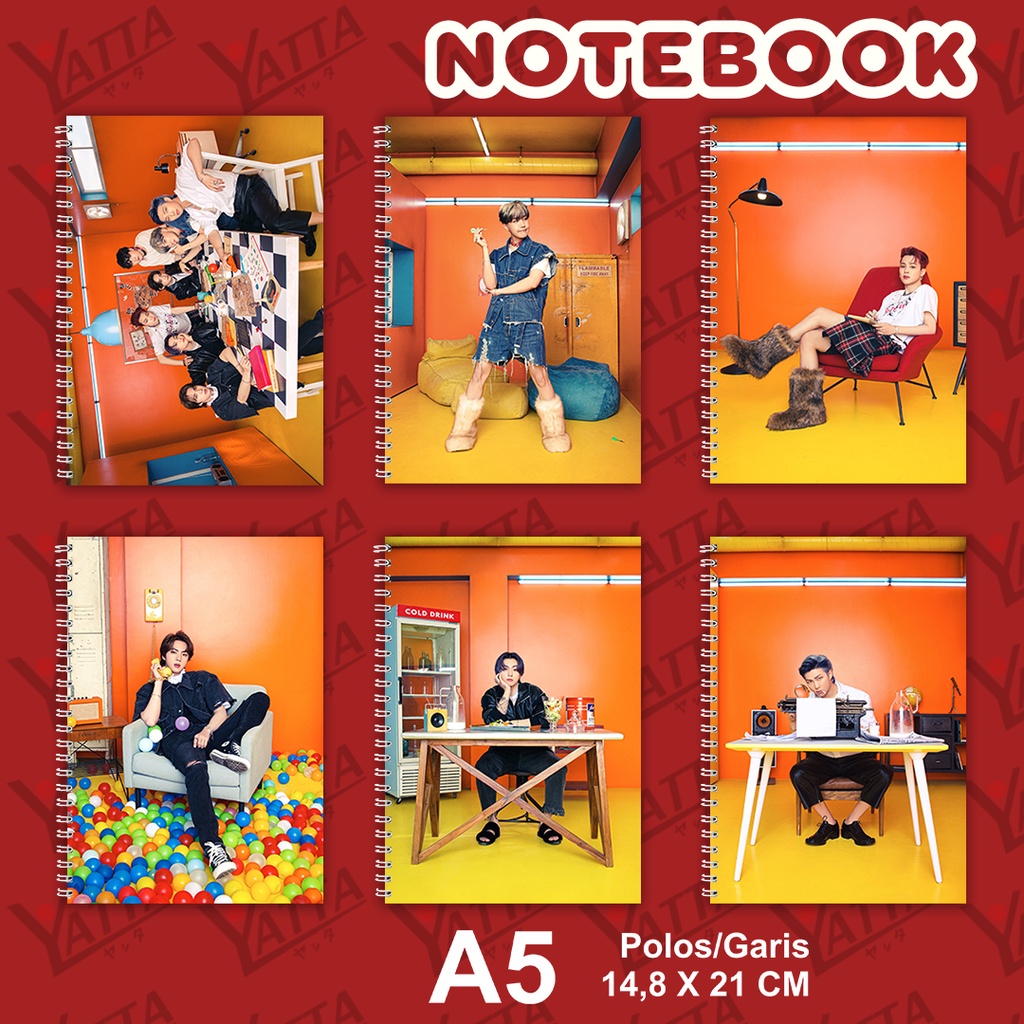 

Notebook KPOP BTS Butter Single Album Ukuran A5 14,6 cm x 21 cm Seri 2