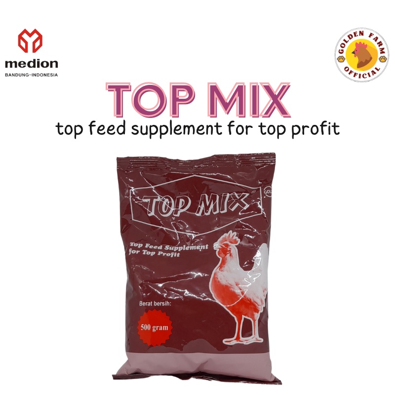 Top Mix 500 gr Medion Premix Vitamin Pakan Ayam