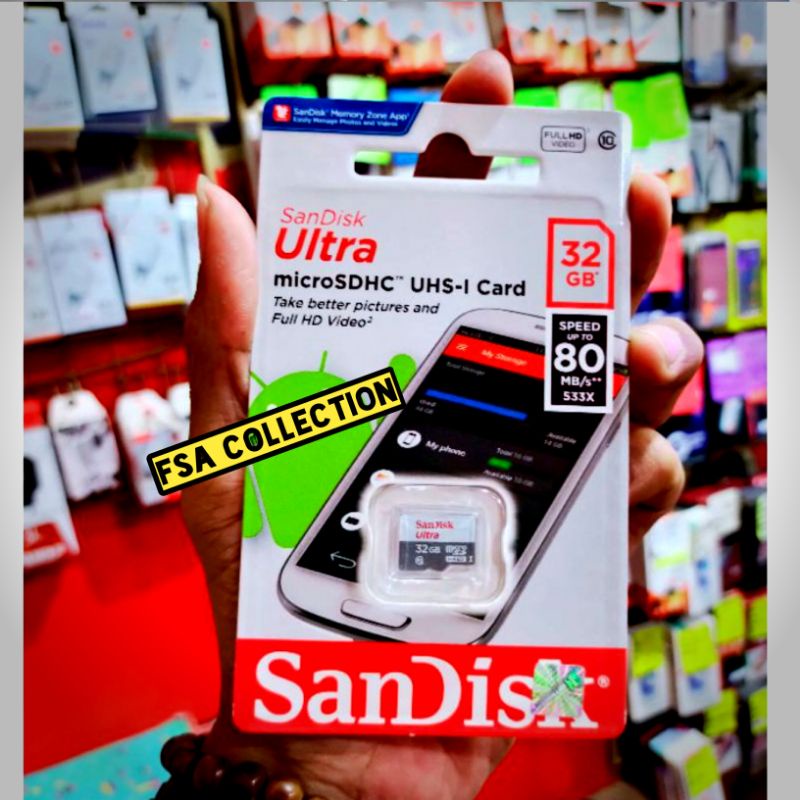 Kartu Memory Sandisk 64gb 32gb 16gb memory card class10 Sandisk