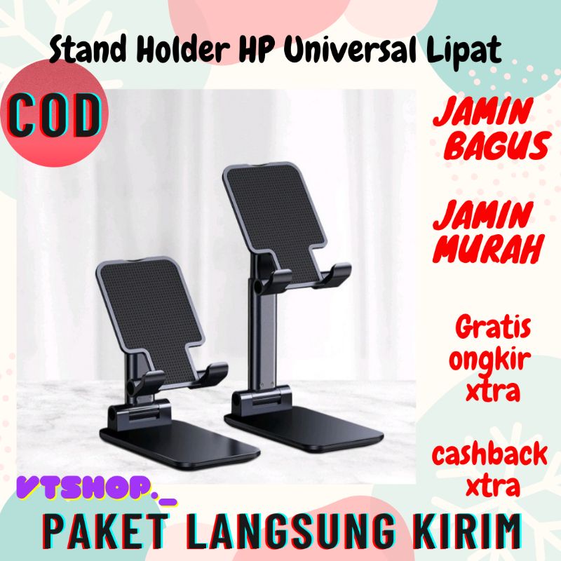 V495 - HP Phone Holder / Stand HP Universal Cermin Lipat Liftable Tablet / Mobile Phone Stand Holder