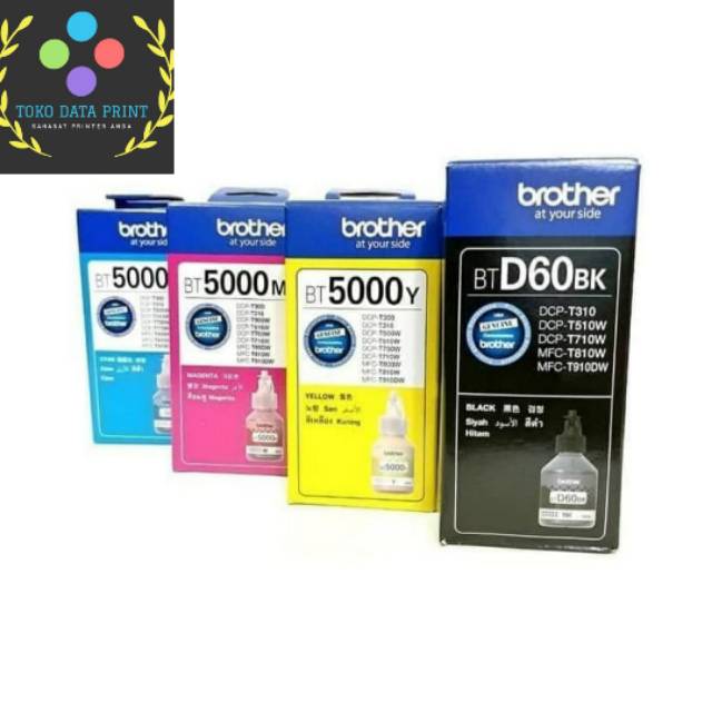 Tinta Brother BTD60 BT5000 1set Original BTD60BK for T710 T510 T310