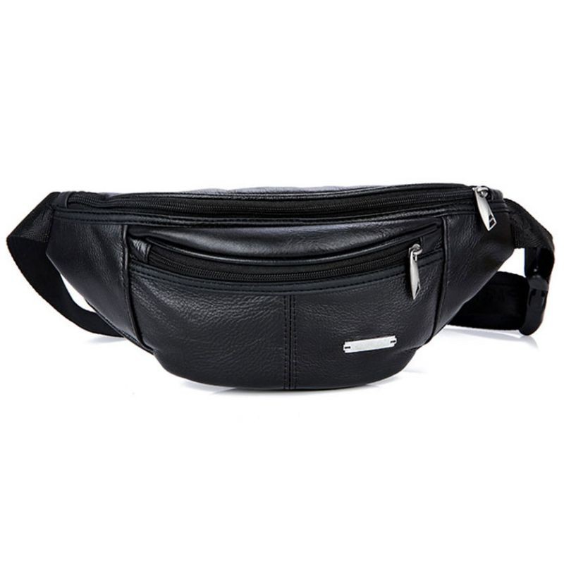 Tas Pinggang Waistbag Pria Bahan Genuine Leather