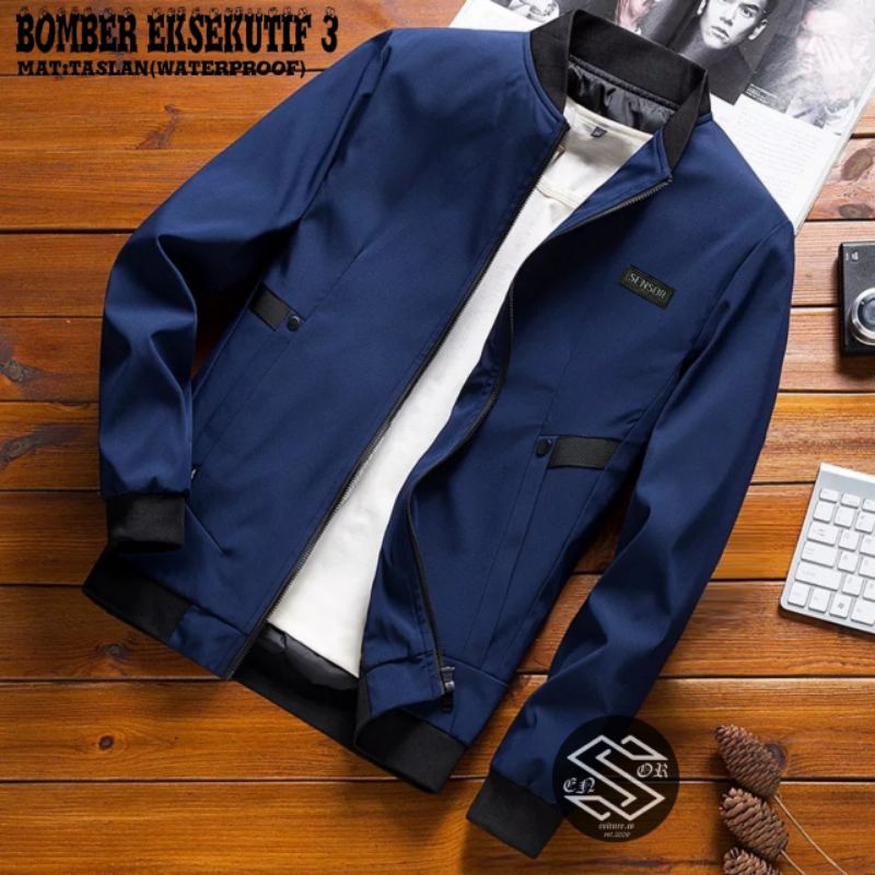 jaket bomber pria eksekutiv sensor terbaru