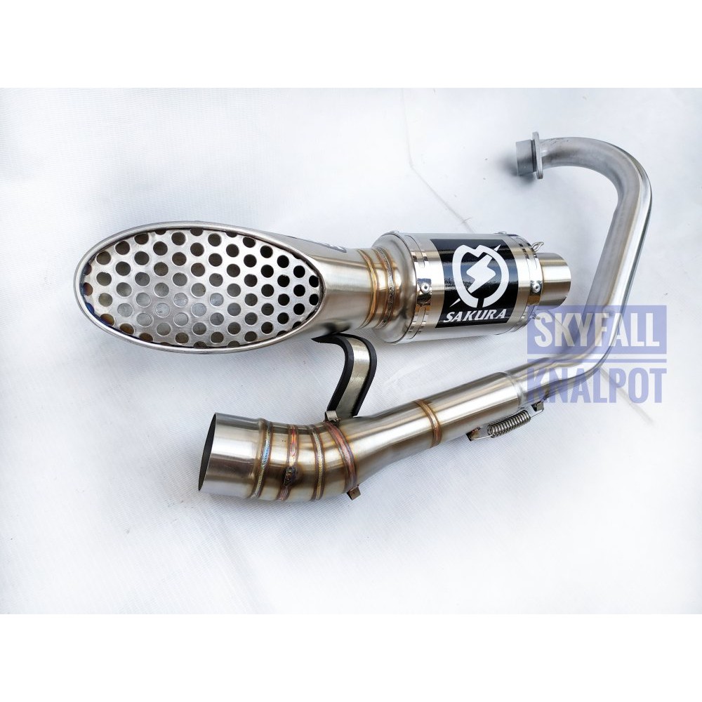 Knalpot Racing Sakura Vixion R15 MT15 Xabre GSX 150 CBR 150 CB 150 Scorpio Tiger