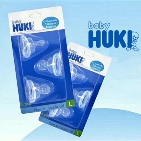 *FRAULEINCO* Huki Dot Gepeng isi 3 size L / Orthodontic Silicon Nipples Blister