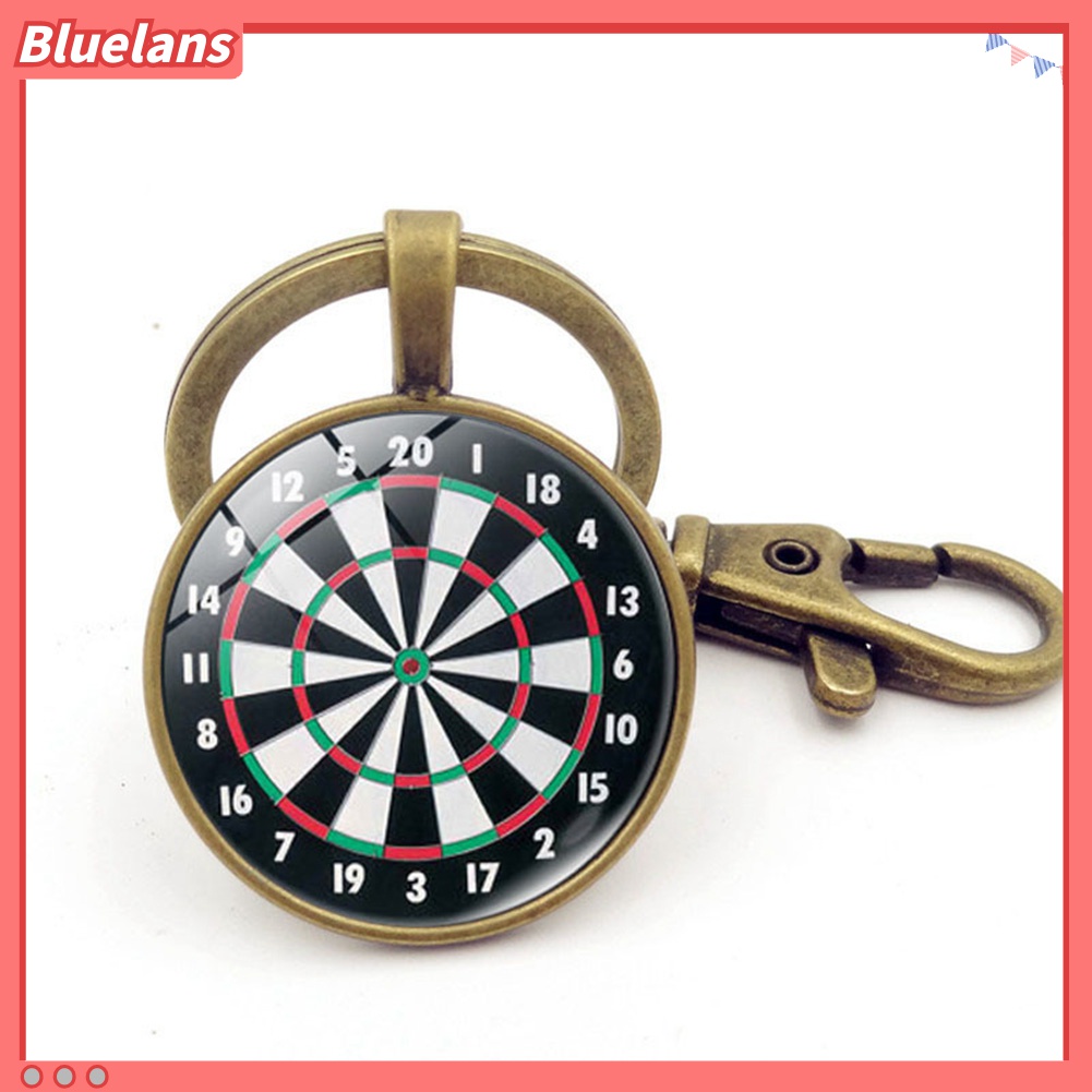 Gantungan Kunci Bentuk Dart Board Gaya Vintage Untuk Unisex