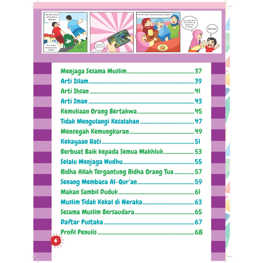 Buku Komik Hadits Akhlak Anak hebat - Gema Insani 100% Original