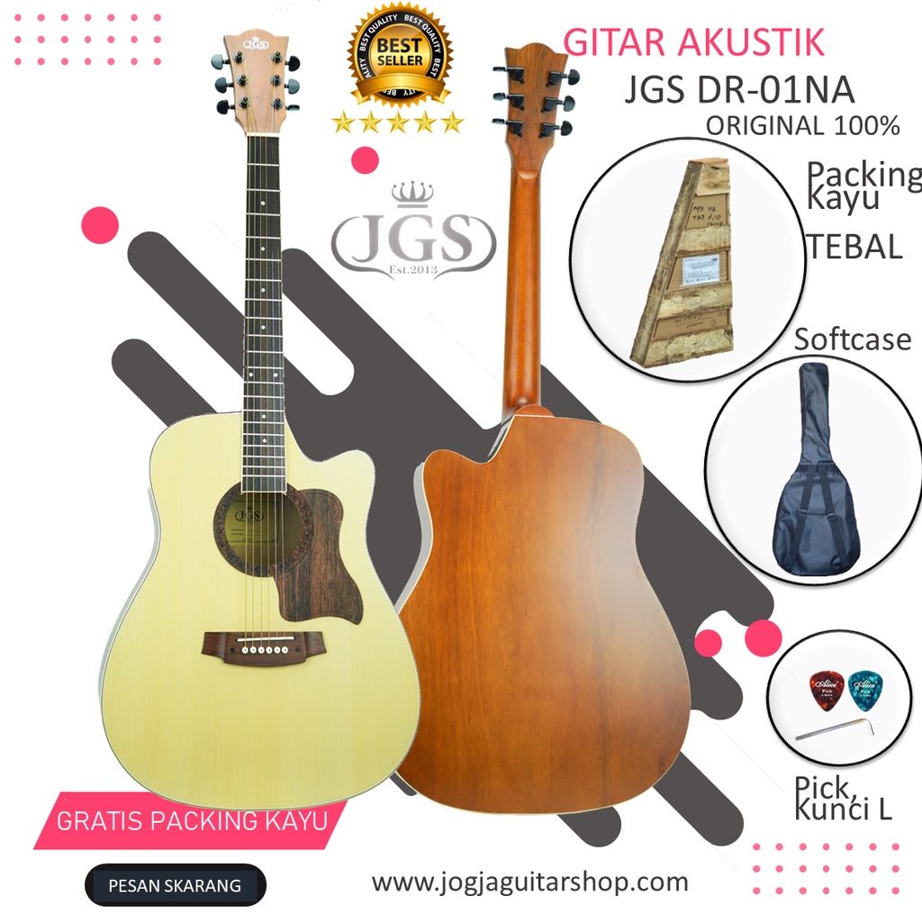 GITAR AKUSTIK JGS DR-01NA JOGJA GUITAR SHOP