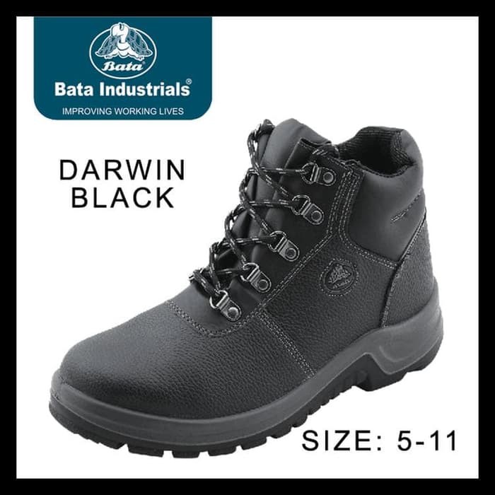 Sepatu Kerja Safety BATA Industrial DARWIN Black Original