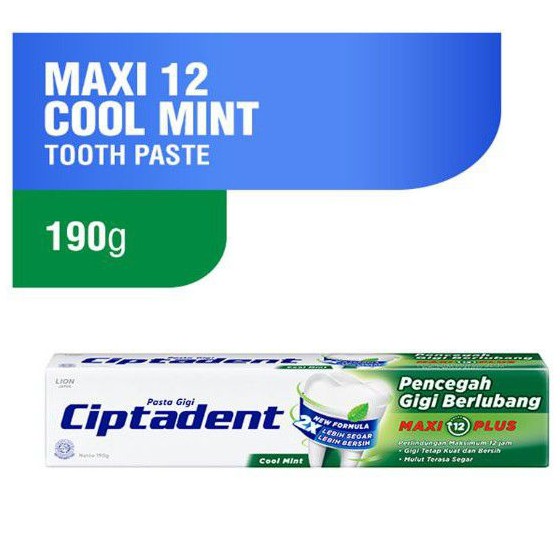 Ciptadent Pasta Gigi Cool dan fresh mint 190 gr gram