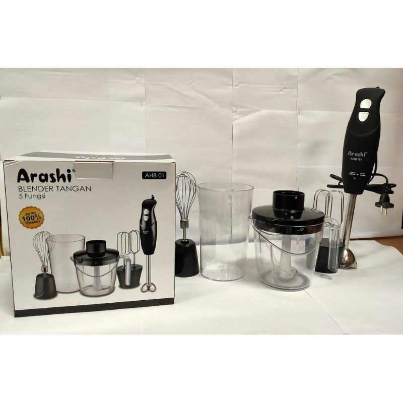 Blender Tangan  / Hand Blender Arashi 5in1 AHB 01 Garansi Resmi