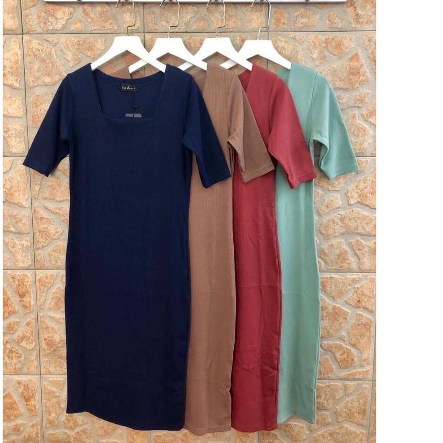 *OTUR* ≛LA DRESS |  DRES KERAH PERSEGI | IMPORT BANGKOK | ORIGINA *i.