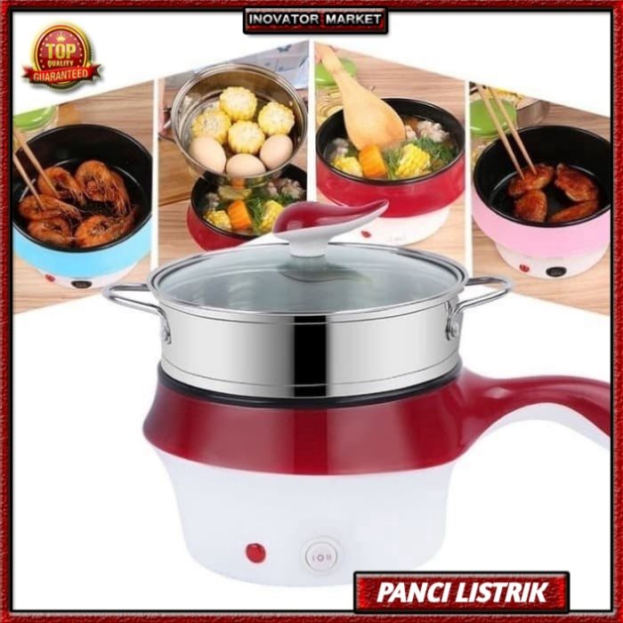 Panci Set Alat kukus Presto Elektrik Elektric Listrik Serbaguna Multifungsi Portable Mini