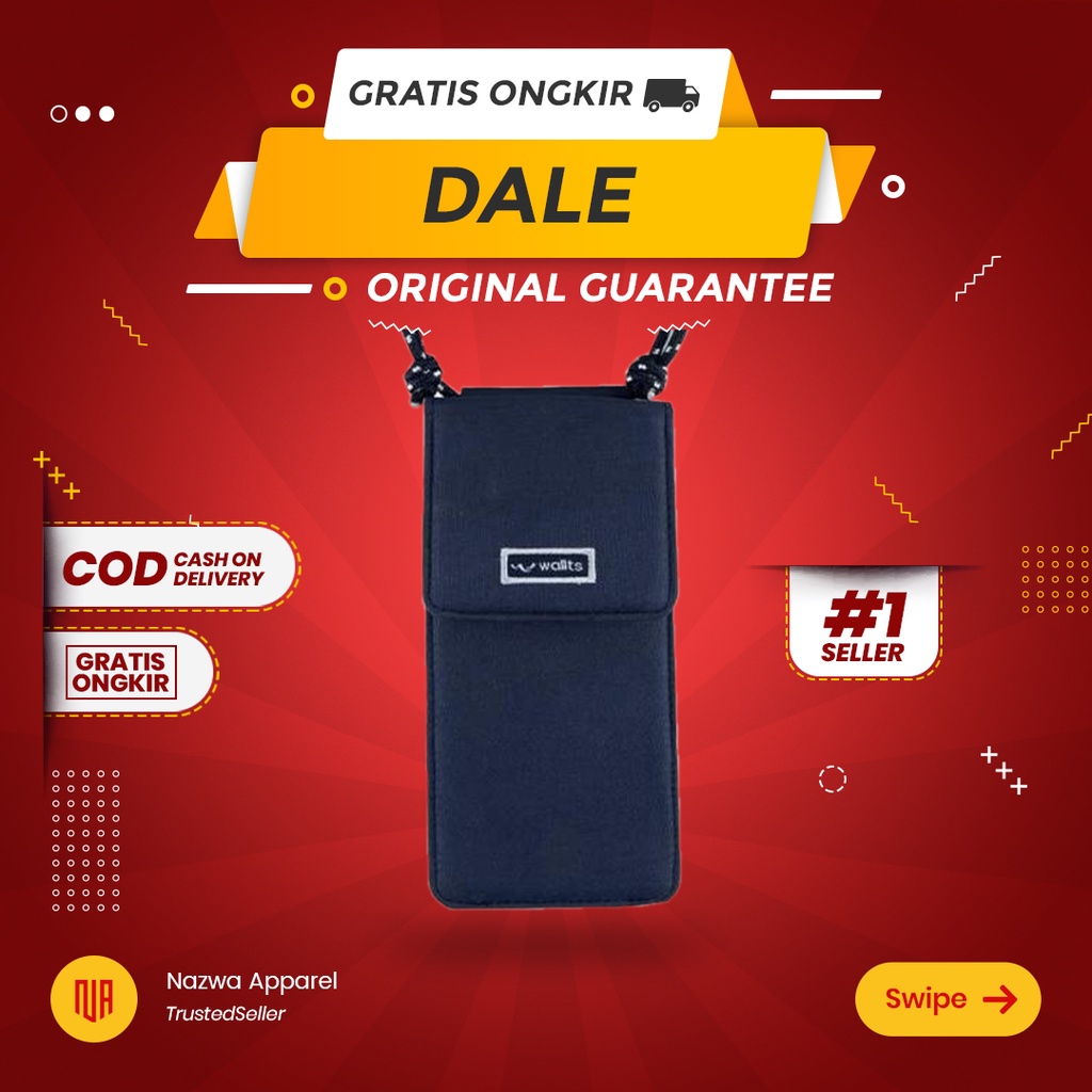 GANTUNGAN ID CARD HOLDER WALLET WALLTS DALE PHONE NAVY