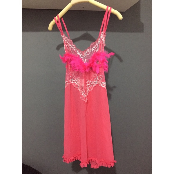 SEXY LINGERIE PAKaIAN DALAM BAJU TIDUR WANITA SEXY HOT PINK IMPORT BANGKOK