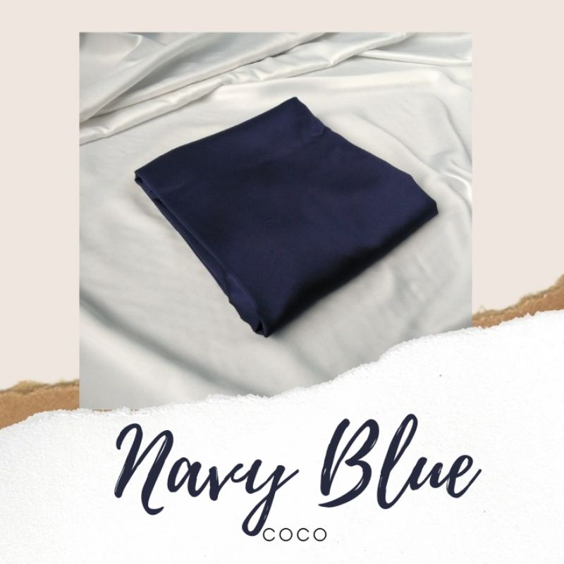 Satin Wrap Skirt | Pareo Skirt | Rok Lilit Satin-Navy