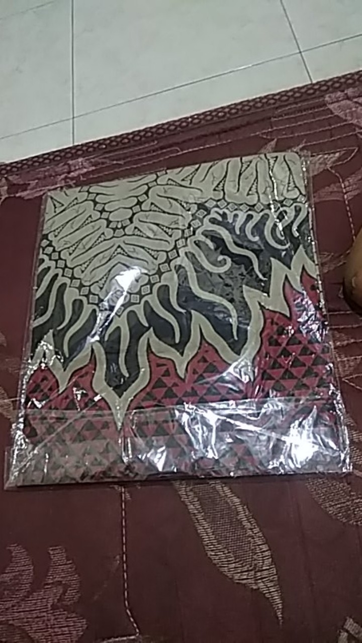 Tey-17 Batik Wanita Asj Sa Hrb026 Kenongo Kemeja Tosca Pendek