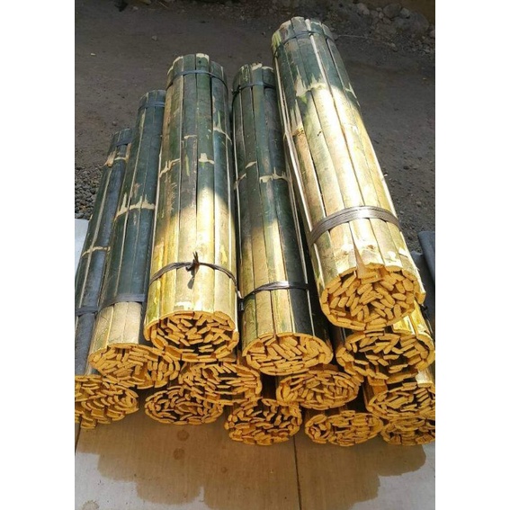 Jual Bilah Bambu Sisikan Lanjaran Bambu Ajir Tanaman Pagar Kandang Preng Pring Wajib