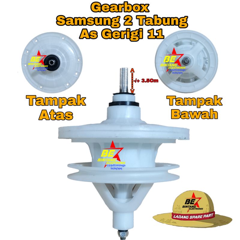 Gear box Mesin Cuci Samsung WT 12J7 Girbok Gearbok Gearbox Samsung 2 Tabung