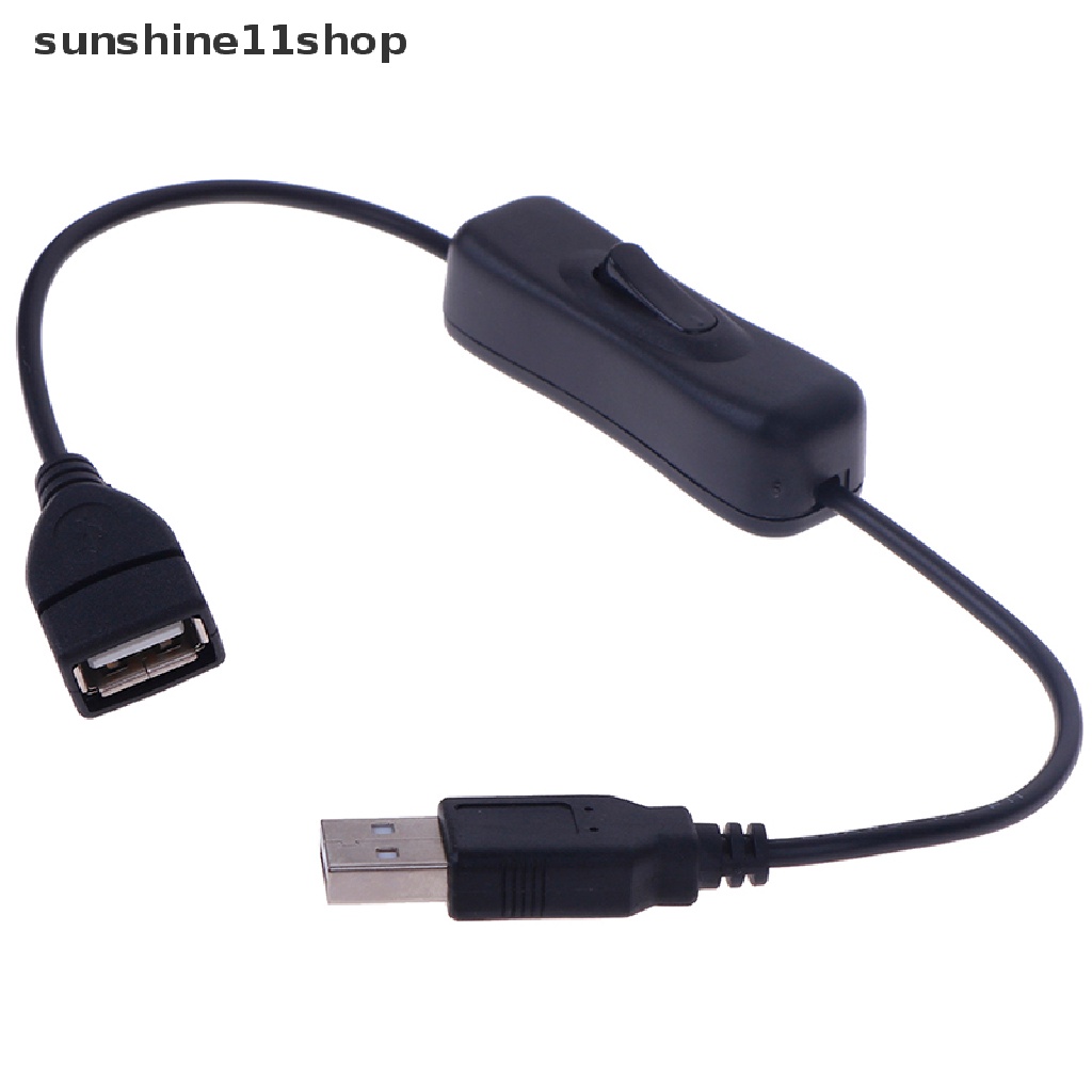 Sho 1Pc Kabel Extension USB 2.0 A Male Ke Female Dengan Saklar ON / OFF