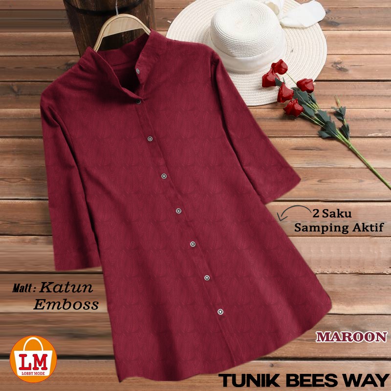 Baju Tunik Wanita TERBARU TERMURAH TERLARIS LMS 19444 19447 19450 BEES