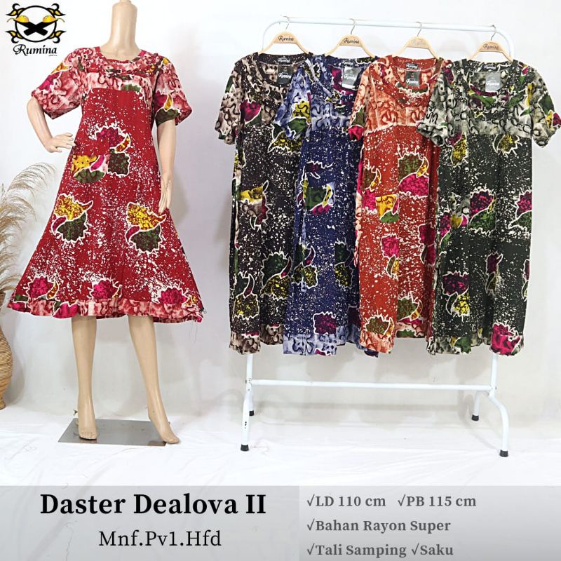 Daster Dealova II Mnf.Pv1.Hfd  Daster Batik Cap Motif Cantik Harga Pabrik Asli Dari Rumina Batik Pek