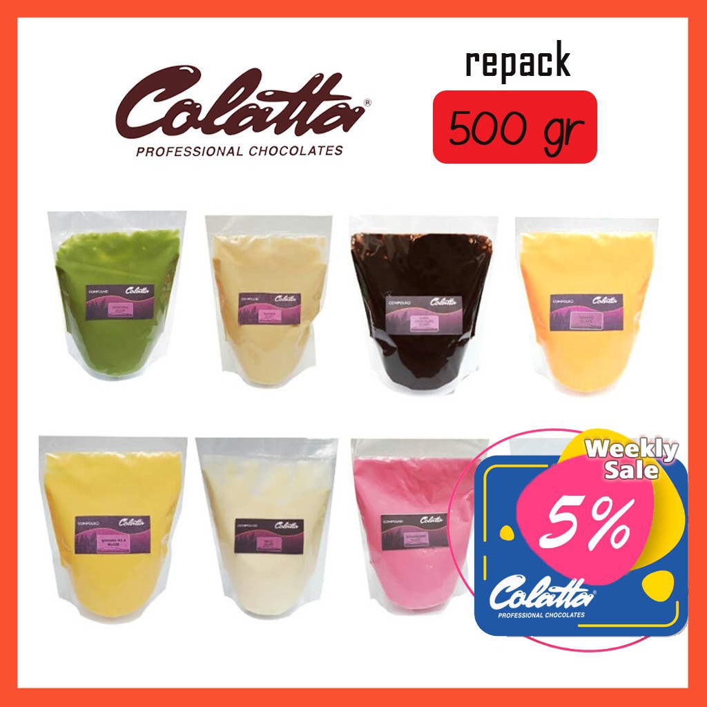 

promo Colatta glaze donat repack 500gr bahan kue