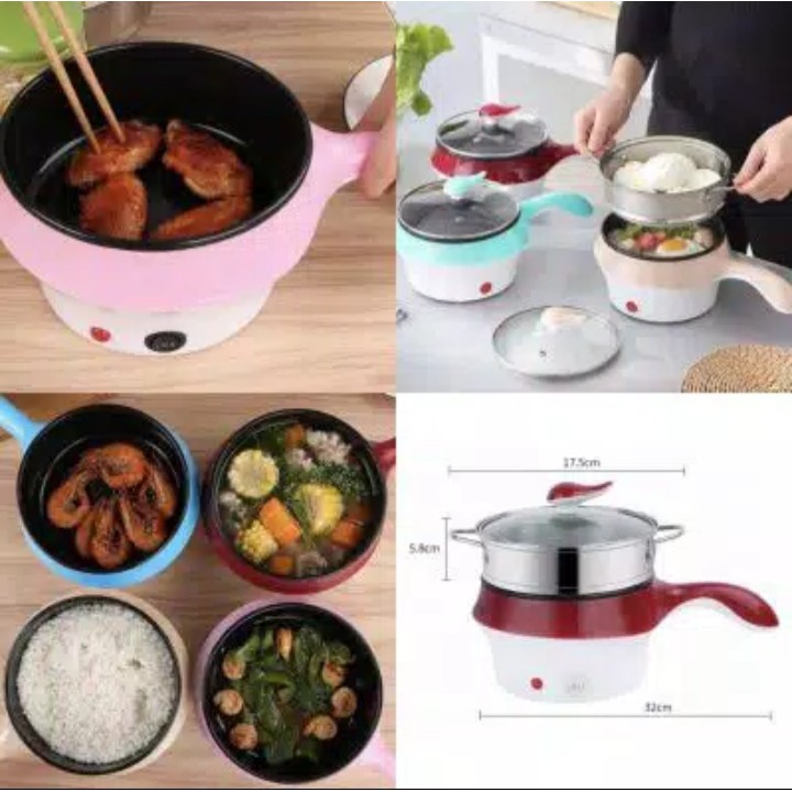 Panci Listrik Multifungsi Lapis Keramik - Fry Pan Elektrik