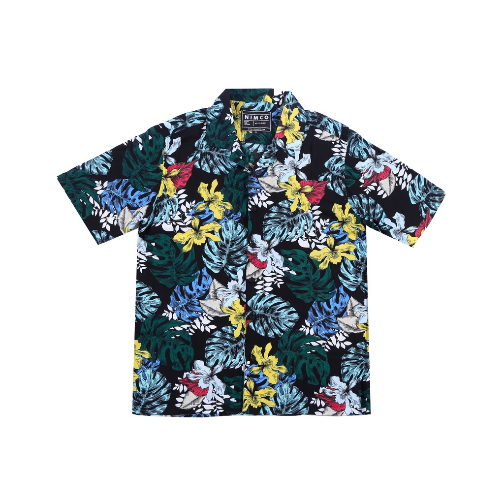 Nimco Kemeja - GLOW04-T072-Y-BLACK