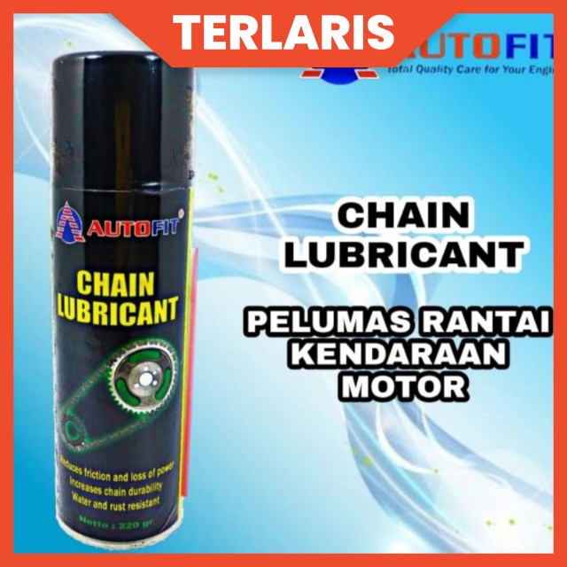 Autofit Chain Lube Pelumas Rantai Chain Lube adalah pelumas rantai dengan standar aman untuk segala jenis rantai