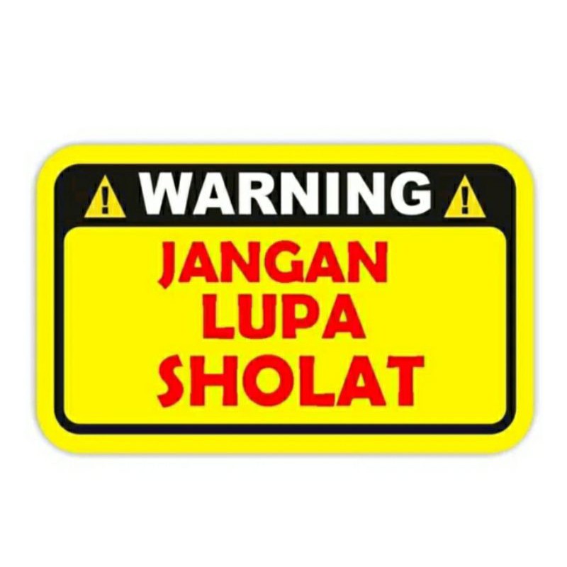 Jual Stiker Edukasi Stiker Pintu Kamar Jangan Lupa Sholat Shopee