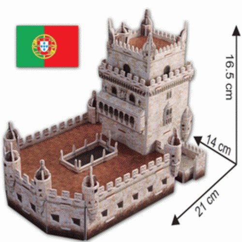 Miniatur Belem Tower - Puzzle 3 Dimensi