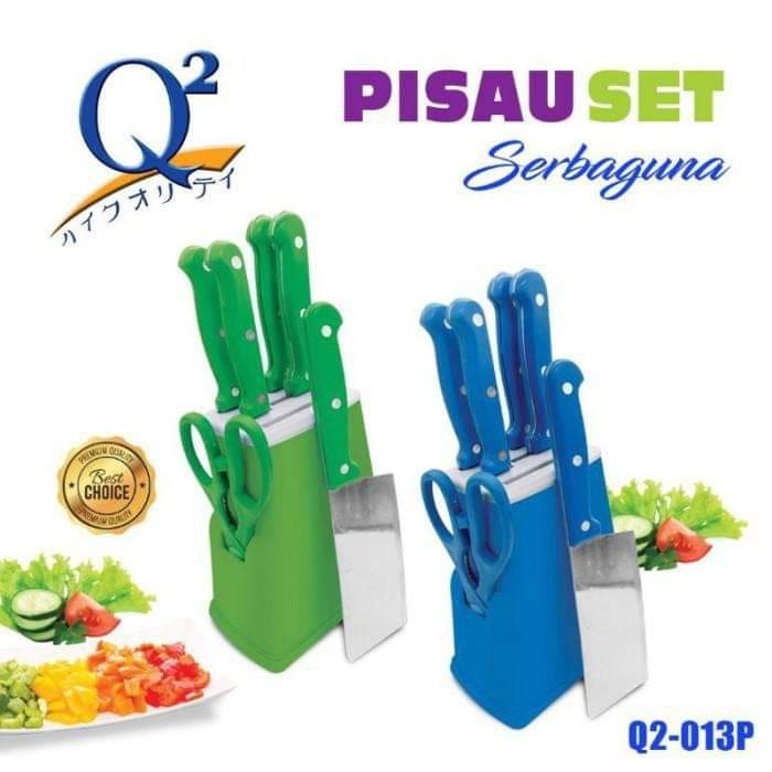 PISAU SET Q2 013P TELENAN / KNIFE SET Q2 013P TELENAN / PISAU SET SERBAGUNA Q2 011P / Q2-011P / Q2 013P / Q2-013P