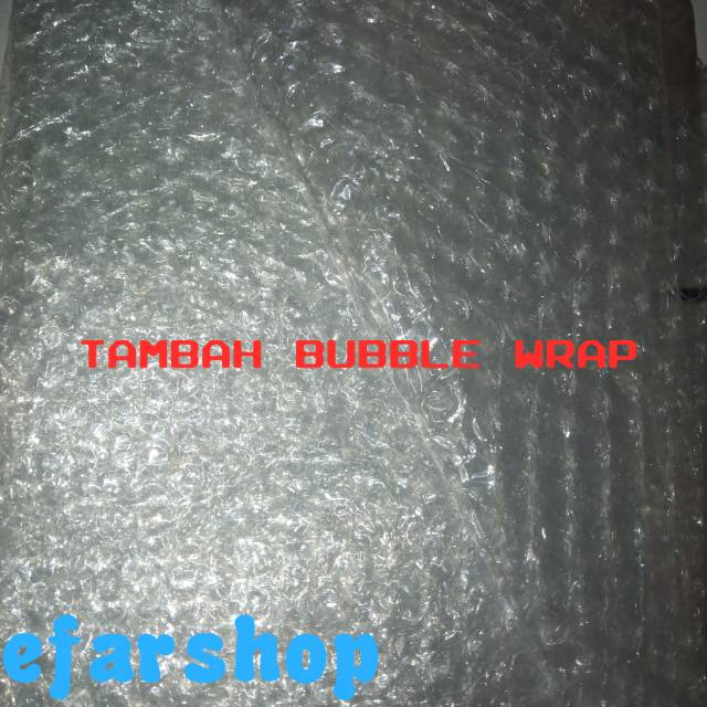 

TAMBAH BUBBLE WRAP UNTUK PENGAMAN BARANG
