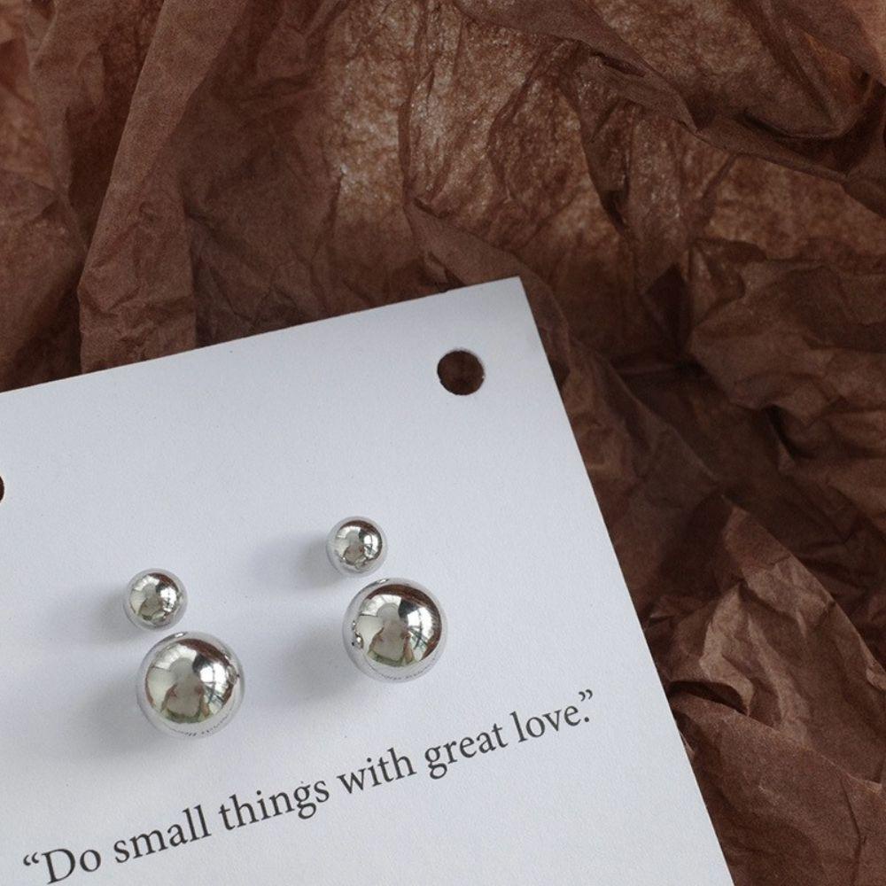 Agustinina Stud Earrings Lady Perhiasan Perempuan Sederhana Emas Perak Kepribadian Temperamen Anting Gaya Korea