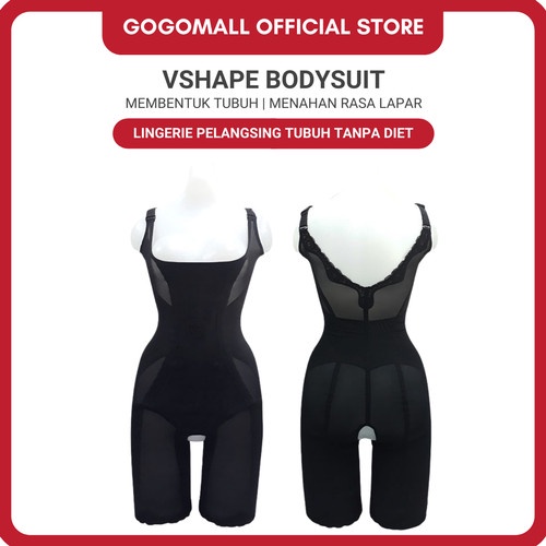 JUAL VSHAPE BODYSUIT - LINGERIE PELANGSING TUBUH TANPA DIET 1PCS