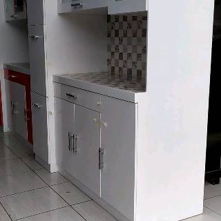 Lemari sayur dapur hidrolik rak piring kayu 4 pintu jumbo Lemari sayur dapur hidrolik rak piring kayu 4 pintu jumbo