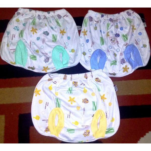 PROMO!!!CELANA BAYI ABIY BABY  MODEL KACAMATA SNI  UKURAN S- CELANA BAYI MURAH BERKUALITAS SNI -CELANA ABIY BABY MODEL KACAMATA SNI 3PC_6PC