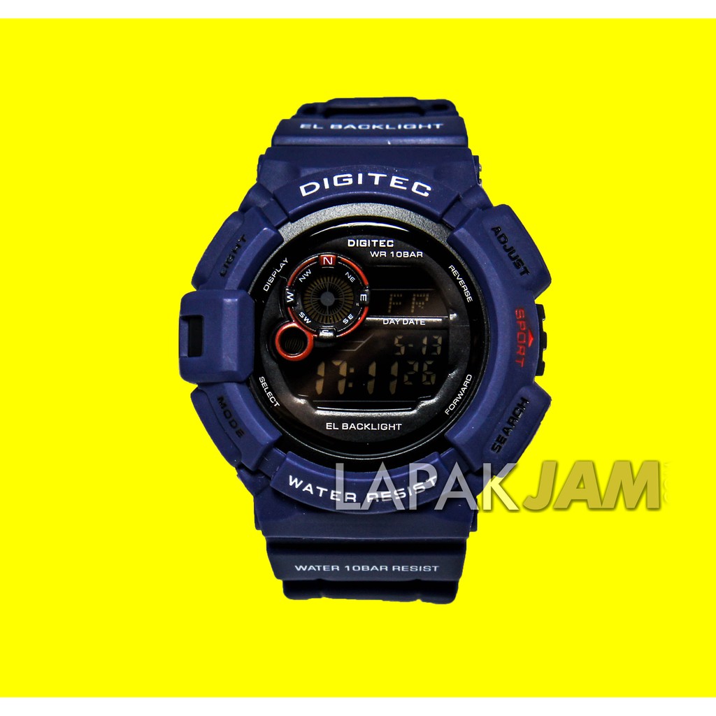 Jam Tangan Digitec DG-2028 T Digital StopWatch Alarm Diameter 5,5 cm